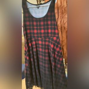 Torrid plaid ombré dress